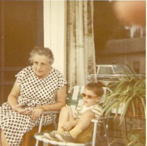 That cool kid is me with my Great Aunt in Ohio