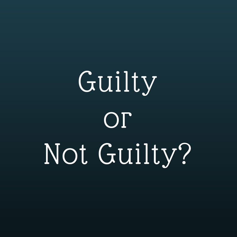 Guilty Or Not Guilty Driving Thought